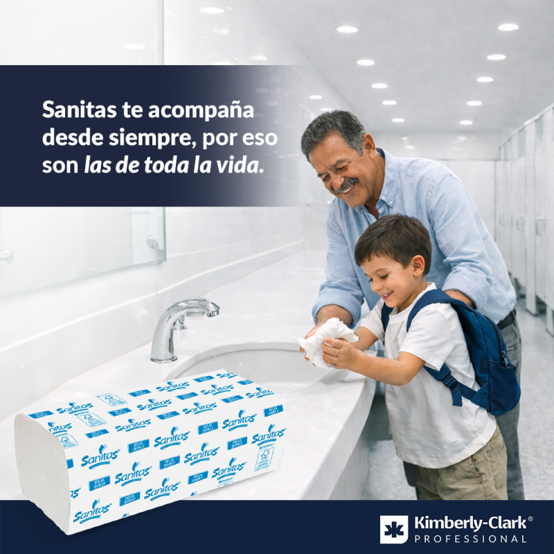 Toalla interdoblada Sanita